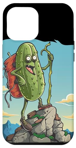 Funny hiking Pickle Outfit Custodia per iPhone 13 Pro Max Guida Alpina Pickle ama il trekking per Ragazzi e Ragazze