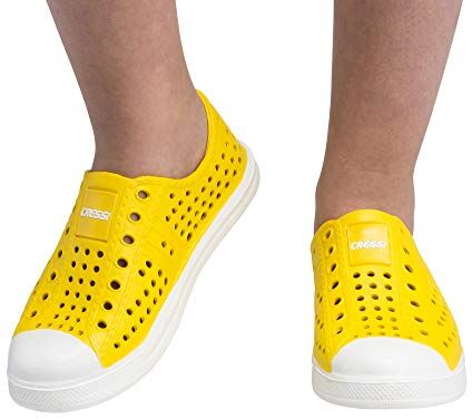 Cressi Pulpy Shoes Kids, Scarpette Mare Bambino Scogli E Piscina Unisex Ragazzi, Giallo Bianco, 25 EU