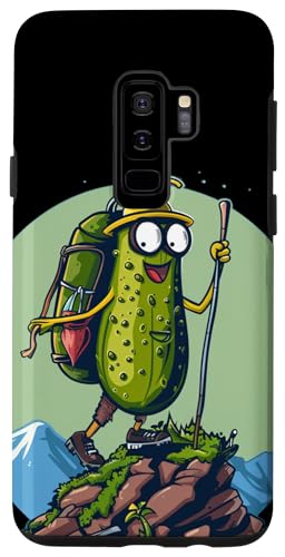 Funny hiking Pickle Outfit Custodia per Galaxy S9+ Mountaineer Pickle per escursioni e trekking Ragazzi e ragazze