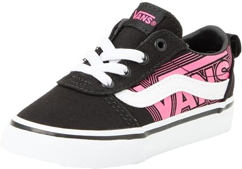 Vans Ward Slip-On, Scarpe da Ginnastica Unisex-Bambini, Glow Neon Pink/Black, 20 EU