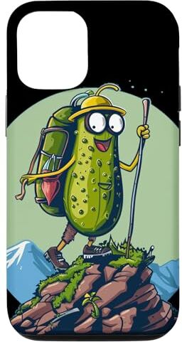 Funny hiking Pickle Outfit Custodia per iPhone 13 Mountaineer Pickle per escursioni e trekking Ragazzi e ragazze