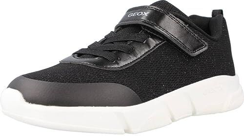 Geox J Aril Girl D, Scarpe da Ginnastica, Schwarz, 32 EU