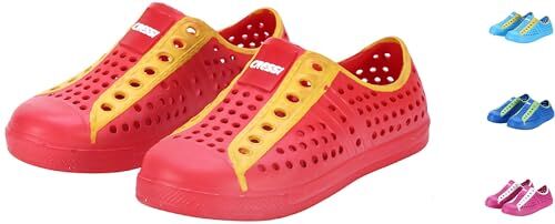 Cressi Pulpy Shoes Kids, Scarpette Mare Bambino Scogli E Piscina Unisex Ragazzi, Rosso Giallo, 31 EU