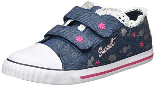 Chicco Sneakers con Doppio Velcro, Confortevoli, Leggere, Flessibili e Traspiranti Bambine e ragazze, Blu 3, 30 EU