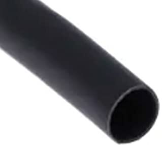 ZOREI Guaina Termorestringente, Lunga 1 Metro, Bianca Nera, Diametro da 3mm 5mm 6mm 7mm 8mm 9mm 10mm (Ø5mm, Nero)