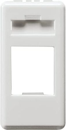 Gewiss Contenitore Vuoto Predisposto per Alloggiamento Connettori, Amp/Keystone Jack, 1 Modulo-System White