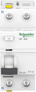 Schneider Electric Interruttore differenziale iID, 2P, 40A, 30 mA, Tipo A, 40 Ampere