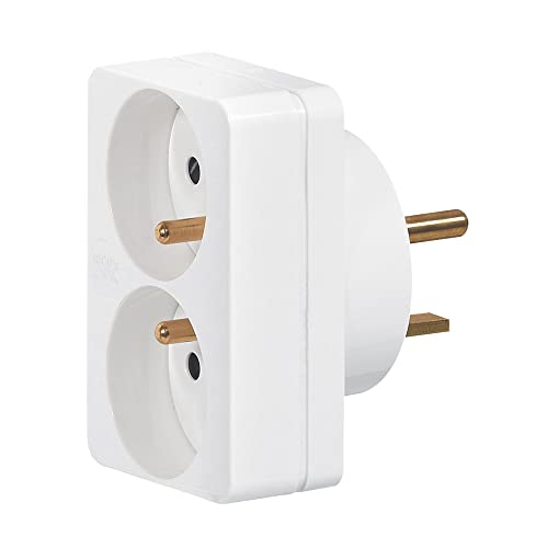 Legrand Adattatore 2 x 2P + T 16 A su presa 20 A