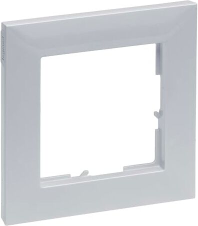 Legrand , SEANO  Telaio, in termoplastica, senza alogeni, dimensioni: 87 x 87 mm, colore: alluminio laccato