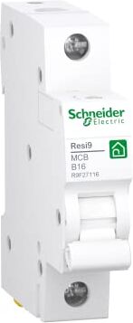 Schneider Electric Interruttore di protezione per cavi RESI9 1P 16A B 10KA,