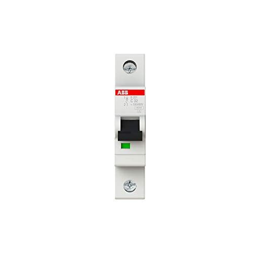 ABB S201 C32 INTERRUTTORE AUTOMATICO 6KA 1P, white