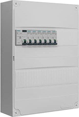 Siemens Tabella a 2 righe pre-attrezzata 1 inter. Diff. 40A tipo AC + 6 interruttori