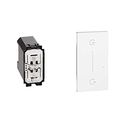BTicino K4411C Living Now Interruttore Dimmer & L.Now Cover Entra&Esci Wireless Bianca