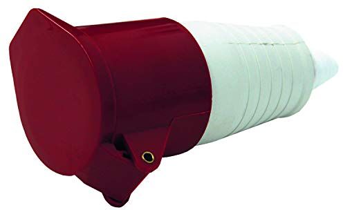 Electraline Spina Femmina Industriale, IEC, 32A, 3P+T, 380V, IP44, Rosso