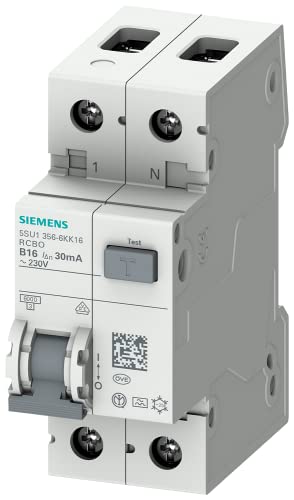 Siemens 5sv.class Un interruttore differenziale, 2 poli, 16.a, 30.MA, 70.MM