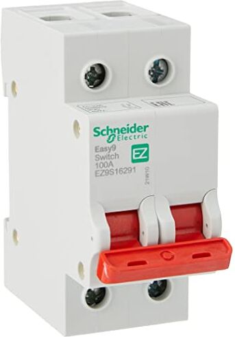 Schneider Electric Easy9 EZ9S16291 Interruttore di scarico Easy9, 3.6 x 8.5 x 7.8cm, bianco, 1