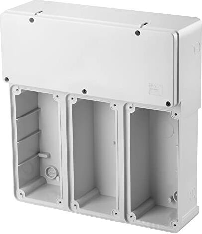 Gewiss Base Modulare per Montaggio in Batteria di Prese Fisse Verticali, Nr.3X16/32A Sbf/Cbf/Automatica, IP55