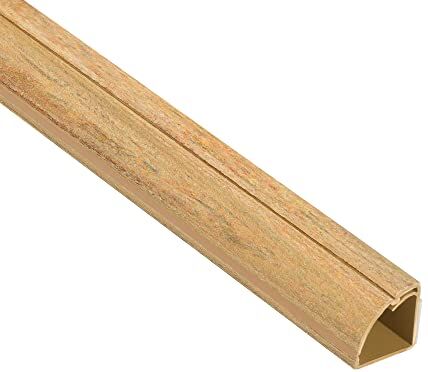 D-line Canalina Quarto Tonda, Passacavi, Canalina Copricavi, Nascondi Cavi 22mm (Larghezza) x 22mm (Altezza) x 1m Lunghezza Verniciabile