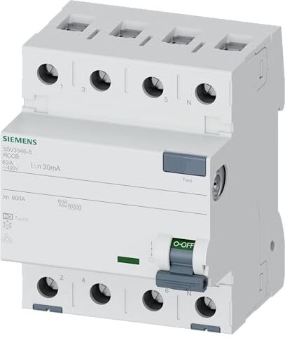 Siemens Fi interruttore di protezione a 4p 400 V 63 a