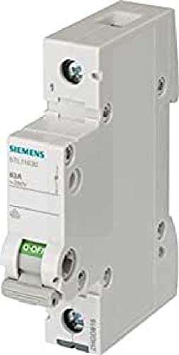 Siemens – Interruttore 70 mm 230 V 1 modulo 35 mm2 1 polo 32 A