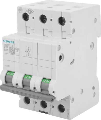 Siemens – Automatico Magnetotermico 400 V 6 KA 3 poli B 32 A