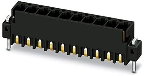 Phoenix Connettore per circuito stampato 0,5 mm², sezione nominale 6 porte, MCV 0,5/..-G-SMD serie di articoli, dimensioni griglia 2,54 mm, nero, 315 pezzi