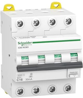 Schneider Electric iC60 4P RCBO 16A 30mA A