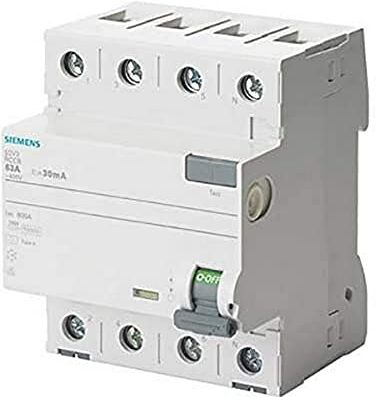 Siemens – Interruttore differenziale clase-a 4 poli 40 A 30 mA 70 mm