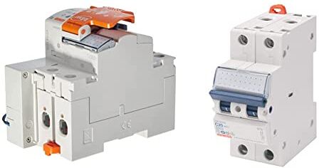 Gewiss Restart Rd 2 Poli Accoppiato Con Differenziale Puro Idp 40 A Tipo A Idn=0,03 A 230 V 3 Moduli En 50022 & Interruttore Magnetotermico Mt45-1P+N Curva C 25A 2 Moduli