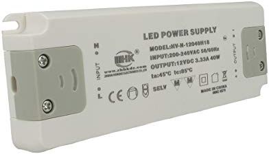 LEDLUX Alimentatore Trasformatore CV  3.33A Super Slim Solo 19mm Spessore ()