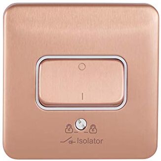 Schneider Electric Lisse Interruttore isolante per ventola singola, 3 poli, 10 A, GGBL1013WLCS, rame chiaro con inserto bianco