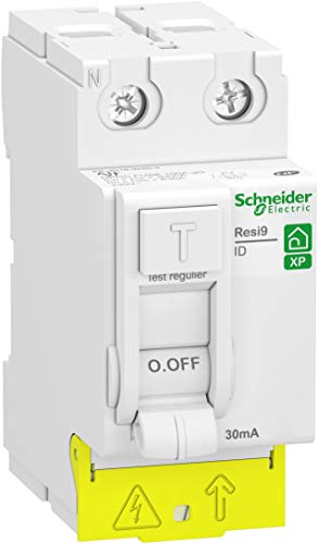 Schneider Electric 63 Ampere 30 milliampères tipo AC Interruttore, quadro, Circuito, Fusibile, Interruttore differenziale, Bianco