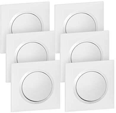 Legrand 6 x VV BLC CPL dooxie Set di 6 interruttori o VA e vients Bianco Completo