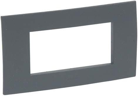 Legrand VELA Quadra-Placca Antracite 4 moduli 682631