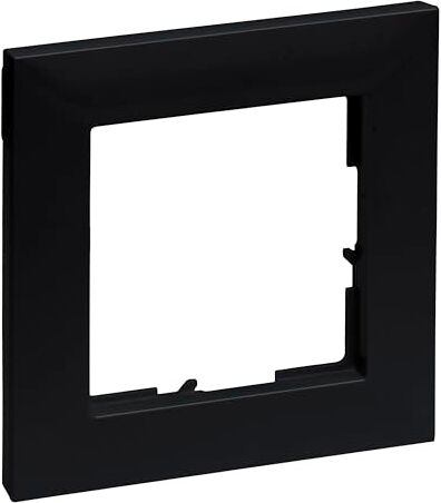 Legrand , SEANO  Telaio, in termoplastica, senza alogeni, dimensioni: 87 x 87 mm, colore: Nero laccato