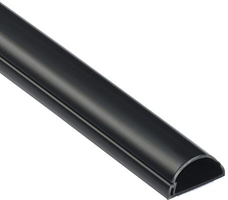 D-line , Passacavi, Canalina Passacavi, Tubo Passacavi, Canalina Copricavi, Canalina Passacavi Pavimento 30 x 15 mm 1 m Lunghezza Nero