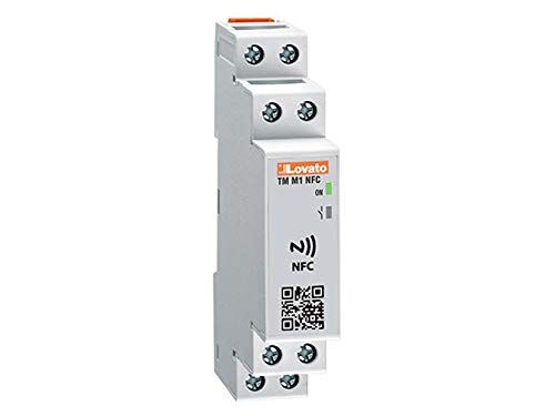 LOVATO Timer modulare multifunzione, 12-240 V AC/DC NFC, 1,75 x 9 x 6,7 cm, bianco (Referenza: )
