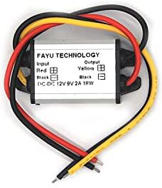 Dtmeng 1 convertitore di corrente da 12V-5V 12V-3V 5V 6V 7.5V 9V 12V a 5V 3A DC Buck Converter modulo LED Display Alimentatore DC Buck modulo di alimentazione DC Buck modulo di retromarcia(12V fino a 9V 2A)