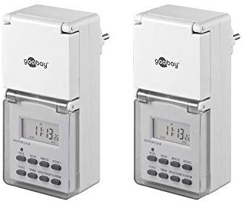 goobay Timer digitale Timer/Settimana, 2er Pack, 2