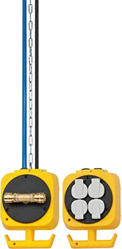 Brennenstuhl Pendel Distributore di corrente con 4 prese con contatto di protezione (Made in Germany)