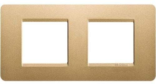 BTicino Legrand /Mx-2-Piastra x 2 m, colore: oro