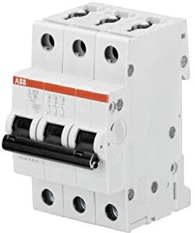 ABB S203 C20 INTERRUTTORE AUTOMATICO 6KA 3P, White