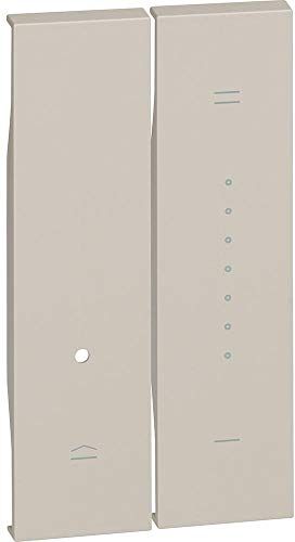 BTicino Cover Living Now da Applicare su Interruttori Dimmer (Art. K4410,K4411), 2 Moduli, Colore Sabbia