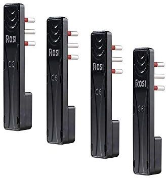 ROSI Set 4 Spine Emilia Flat, Nero, 10A spina piccola