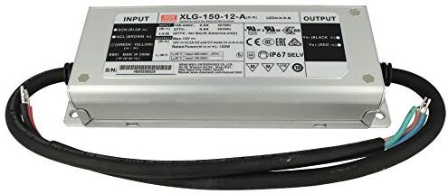 MEAN WELL Alimentatore MeanWell Serie XLG-150, Trasformatore Led Driver 150W, Impermeabile IP67, Input 220V e 110V ()