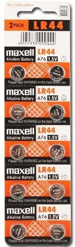 Maxell 10 batterie LR44 A76 RW82 AG13 V13GA Batterie alcaline