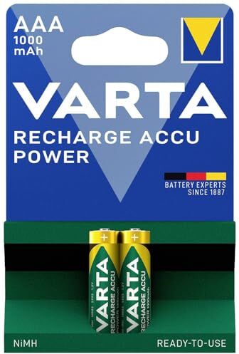 Varta Professional Accu 1000 Mah 2 Pack Nichel-Metallo Idruro (Nimh) 1000Mah 1.2V Batteria Ricaricabile