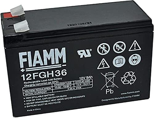 FIAMM IC-12FGH36 Batteria al Piombo 12V 9Ah (Faston 6,3mm)