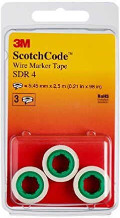 3M 3 m Scotch Codice SDR 4 cavo markierer rotoli, punto 4 (3 pezzi)