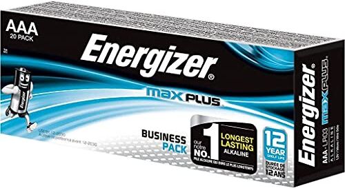 Energizer ® Batterie MAX PLUS™, alcaline, Micro, AAA, LR03, 1,5 V (20 pz), riceverete 1 confezione da 20 pezzi